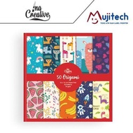 INA CREATIVE ORIGAMI PAPER 15 X 15 CM REVERSIBLE DOUBLE-SIDED