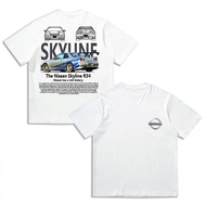 SKYLINE TEE Nissan horizon R34 t-shirt GTR JDM SHIRT ROUND NECK T 100 cotton t shirt