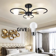 (Give bulb) Chandelier LED E27 Ceiling Light for Living room 3/6/8 Head Chandelier pendent lamp