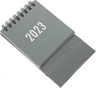 Tofficu 2023 Mini Desk Calendar Cute Desk Calendar Desk Pad Calendar Mini Office Calendar 2023 Quote Calendar Wirebound Small Office Decor Student Desk Decor Small Desktop Cartoon Paper