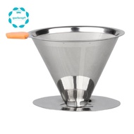 Reusable Coffee Filter Stainless Steel Mesh Funnel Baskets Coffee Filters Dripper Drip Coffee Filter Cup