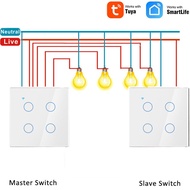 WiFi Light Switch Touch Button Need Neutral Wire EU 2 Way 1 2 3 4 Gang 2pcs Smart Switch for Smart H