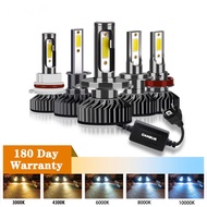 2pcs LED H4 H7 Car Headlight Bulbs H3 H11 H1 H1 9006 HB2 9005 HB3 HB4 CCT Fog Lamps Warm White to Ic