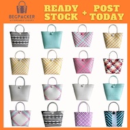 👜 BEGPACKER 👜   Beg Anyaman / tote bag women / PVC Bakul Anyaman Wanita