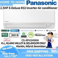(SAVE 4,0)[Installation] Panasonic 2.5hp (CS-XPU24XKH) X-Deluxe R32 5 Star Inverter Air conditioner