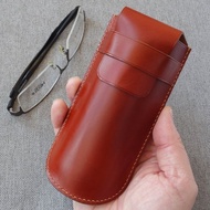 眼鏡盒 眼鏡盒 酒紅色皮革眼鏡盒 眼鏡盒