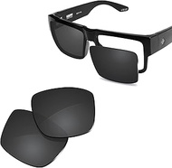 100% Precise-Fit Replacement Sunglass Lenses for Spy Optic Cyrus - Polarized Advanced Black