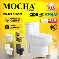 SYK Free Shipping Mocha Water Closet Toilet Bowl Set Toilet Bowl P Trap Black Gold One Piece Mangkuk