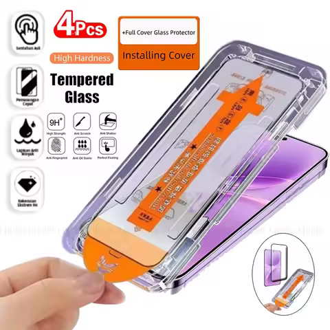 4/3/2/1Pcs Tempered Glass For Vivo V70 FE Glass Vivo V70 Protective Dust Free 9H Full Cover Phone Sc