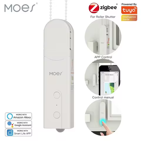 ZigBee Smart DIY Motorized Roller Blinds/Shades Drive Motor Hub Tuya Smart Life APP Alexa Google Hom