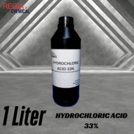 Hcl 33% 1 liter (Gold recovery/rust remover/cement remover