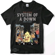 KATUN System Of A Down Rock En Seine T-Shirt / Best Premium 24s Combed Cotton Band T-Shirt