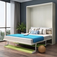 Electric folding invisible bed desk one Murphy bed wall bed Small apartment study desk Murphy bed ha