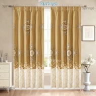 SG Hook Type Rod Curtain Semi 60% Blackout Door Curtain Langsir Pintu Ready Stock Cangkuk Dawai C#E