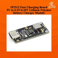 IP2312 3A Fast Charging Board 5V to 4.2V/4.35V Lithium Polymer Battery Charger Module Type-C Input