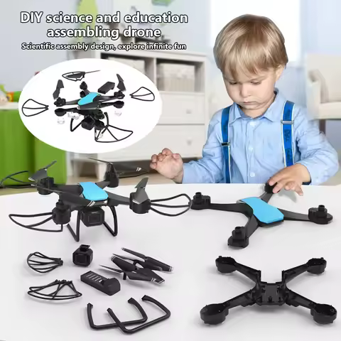 JJRC H108 DIY Teaching Assembly Mini Drone Interactive Training Fixed Altitude Aerial Photography Re