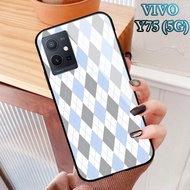 Softcase Glass Kaca VIVO Y75(5G) & T1 (5G) - Casing hp VIVO Y75(5G) & T1 (5G) [ S65 ].