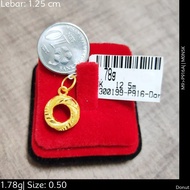 Emas916, Loket Donut Padu 1.3 cm Pd 300199 P563 0.50