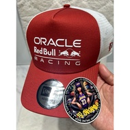 LJS CAPGAMING ONLINE SHOP NE 9FORTY A-FRAME TRUCKER HAT (REDBULL RACING F1 SEASONAL)WINE RED/WHITE
