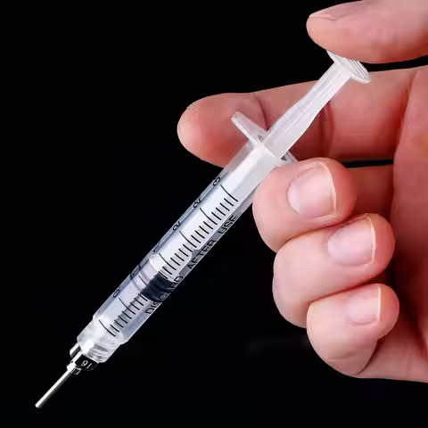 3ml Luer Lock Syringe (20pcs), No Needle - for Measuring, Refilling Oil/Glue & Feeding