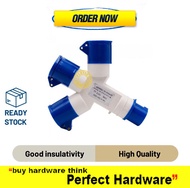 16AMP 3Way Plug 3Pin 240V Waterproof Industrial Core Socket /Multiple