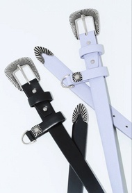 《正品現貨》Toga Too 黑色牛皮合金單扣皮帶連可拆匙扣 Unisex Belt 《日本製》