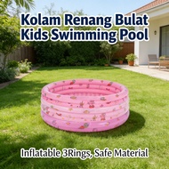 Kids 3Rings 100CM Round Inflatable Pool