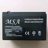 HIJAU 8Ah MSA Black Battery (12V 8Ah Black Electric Sprayer Battery / Ups with Warranty) Green and W