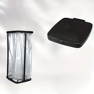 1pc Foldable Plastic Trash Can | Adjustable Height Portable Garbage Bag Holder |Rectangle No-Electri