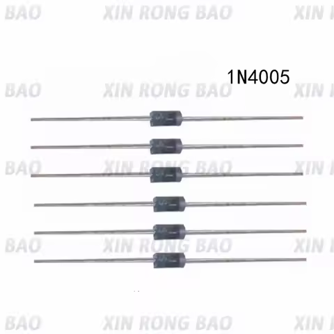 100PCS/LOT 1N4005 IN4005 4005 N4005 1A 600V DO41High Quality Rectifier Diode D-41 DIP New Original