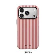 1 ชิ้น เคสโทรศัพท์ลายทางสีชมพู สำหรับ Phone 17 Pro Max เข้ากันได้กับ Phone 16 Pro Max, 15 Pro Max, 1