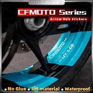 Y Motorcycle Wheel Sticker Arrow Edge Accessories For CFMOTO CF Moto 250NK 250SR 150NK 450NK 450SR 6