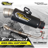DUCKknalpot 200 CC Sleep Engine . Type FT-PRO 1 NEW