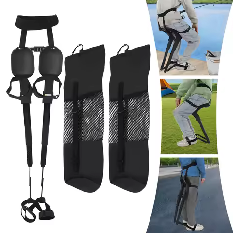 Portable Leg Ergonomics Seat Adjustable Outdoor Chair 330.69lbs Loading-bearing for 4.59-6.89ft Tall