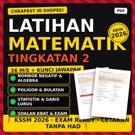 Latihan Matematik Tingkatan 2 KSSM 2026 Algebra Statistik Poligon Bulatan PDF