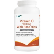 [FREE GIFT] GNC/LAC Vitamin C Time Released 1000 MG 90S / 180S(ROSEHIP)