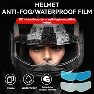 Waterproof Film Riding Helmet Anti-Fog Film Motorcycle Helmet Rainproof Sticker Helmet