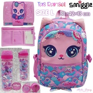 Pink Cat Mermaid Smiggle Bag/Cat Print School Smiggle Backpack/Smiggle School Bag For Elementary School Girls