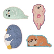 【Tomo Corporation】日本 水族館動物 企鵝/水獺/海豹/海獺 地墊 腳踏墊