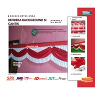 WAVE FLAG BACKGROUND BUILDING PALACE 10 WAVES 8 METERS