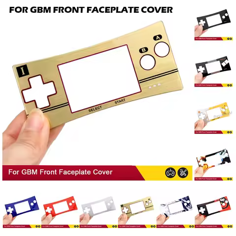 8 Colors Replacement Front Faceplate Cover Shell Housing Case for GameBoy Micro for GBM Game Console