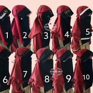 Children's chiffon sillky pony veil rubberTALI for ages 1-12 years [KKR.9Jn23a]