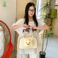 JNBYE Winnie The Pooh Handbag, Kawaii Transparent Pooh Bear Ita Bag, Crossbody Bag Large Capacity PU