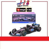 BBURAGO Burago <F1 Series> 1:43 F1 Racing BWT Alpine F1 Team 2024 A524 31 Die Cast Car Models <18-38