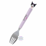 日本直送 Sanrio Kuromi KURU 叉子 食具 餐具  (粉紫色) <現貨>
