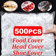 100-500 PCS Disposable Food Cover Wrap Plastic Elastic Stretch Food-Grade Fresh-keeping Film Bags Storage Kitchen Bowl Seal Lids