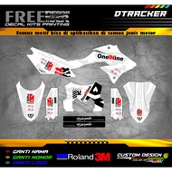 Decal STICKER KLX DTRACKER ONEONENINE SUPERGLOS