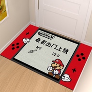 Ready Stock Entrance Entrance Anti-Slip Floor Mats Dirt-Resistant Wear-Resistant Can Cut Silk Circle Floor Mats Cartoon Household E