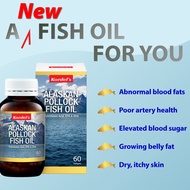 Kordel's Alaskan Pollock Fish Oil 1000mg  Omega-3 & Omega-7 60 softgels for heart health