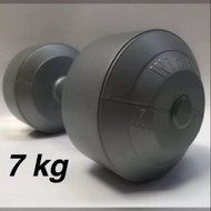 Win star 7kg dumbbells / 7kg plastic barbells / gym and fitness equipment